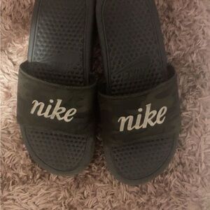 Nike Dark Camouflage Slide Sandals